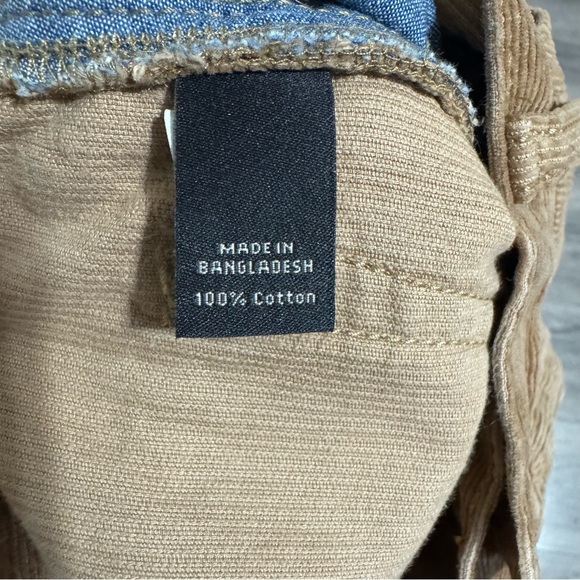 Banana Republic Men Khaki Corduroy 100% Pima Cotton  Straight Leg Pants Sz 36x34 - Picture 15 of 16